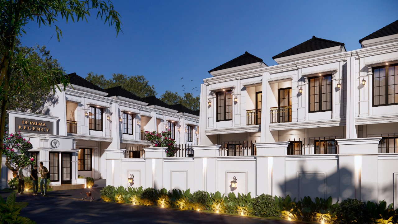 Tampilan Eksterior De Palma Regency Bergaya Mediterania